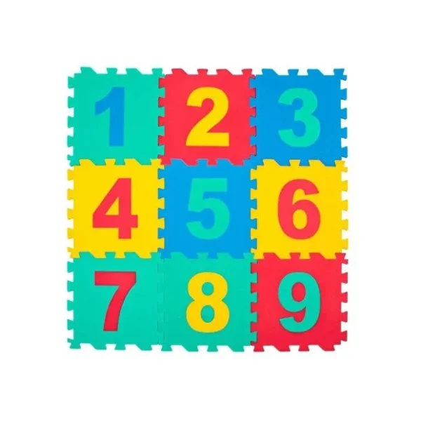 9 Parça Sayılar Puzzle Yer Matı görsel 4