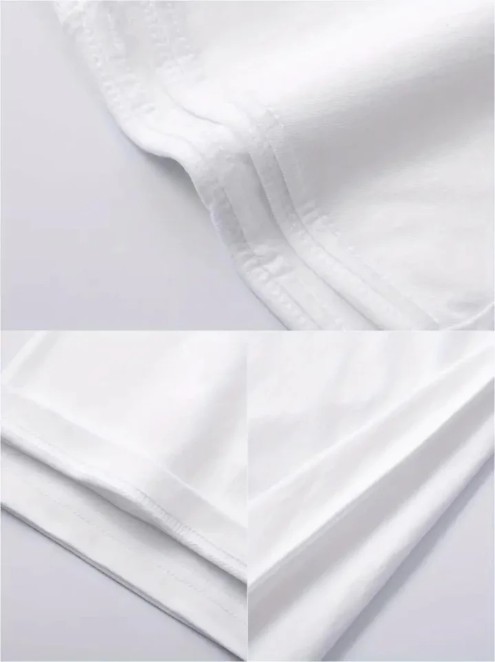 Baskılı Oversize Bisiklet Yaka T-shirt - Beyaz görsel 3