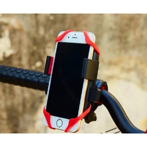 Lastik Destekli Standlı Bisiklet Telefon Tutucu görsel 4