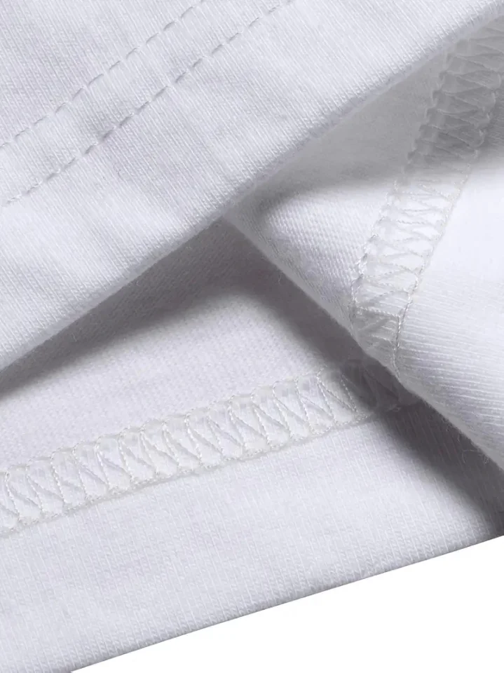Baskılı Oversize Bisiklet Yaka T-shirt - Beyaz görsel 3