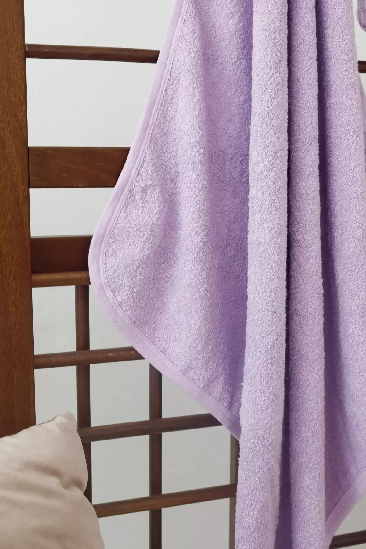 Penguen Nakışlı Unisex Şapka Ve Keseli Bebek Banyo Havlusu görsel 4