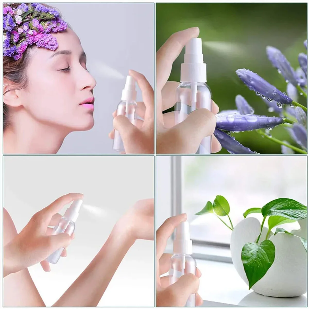 Boş Sprey Şişesi - Plastik - 50 ml - Şeffaf görsel 2