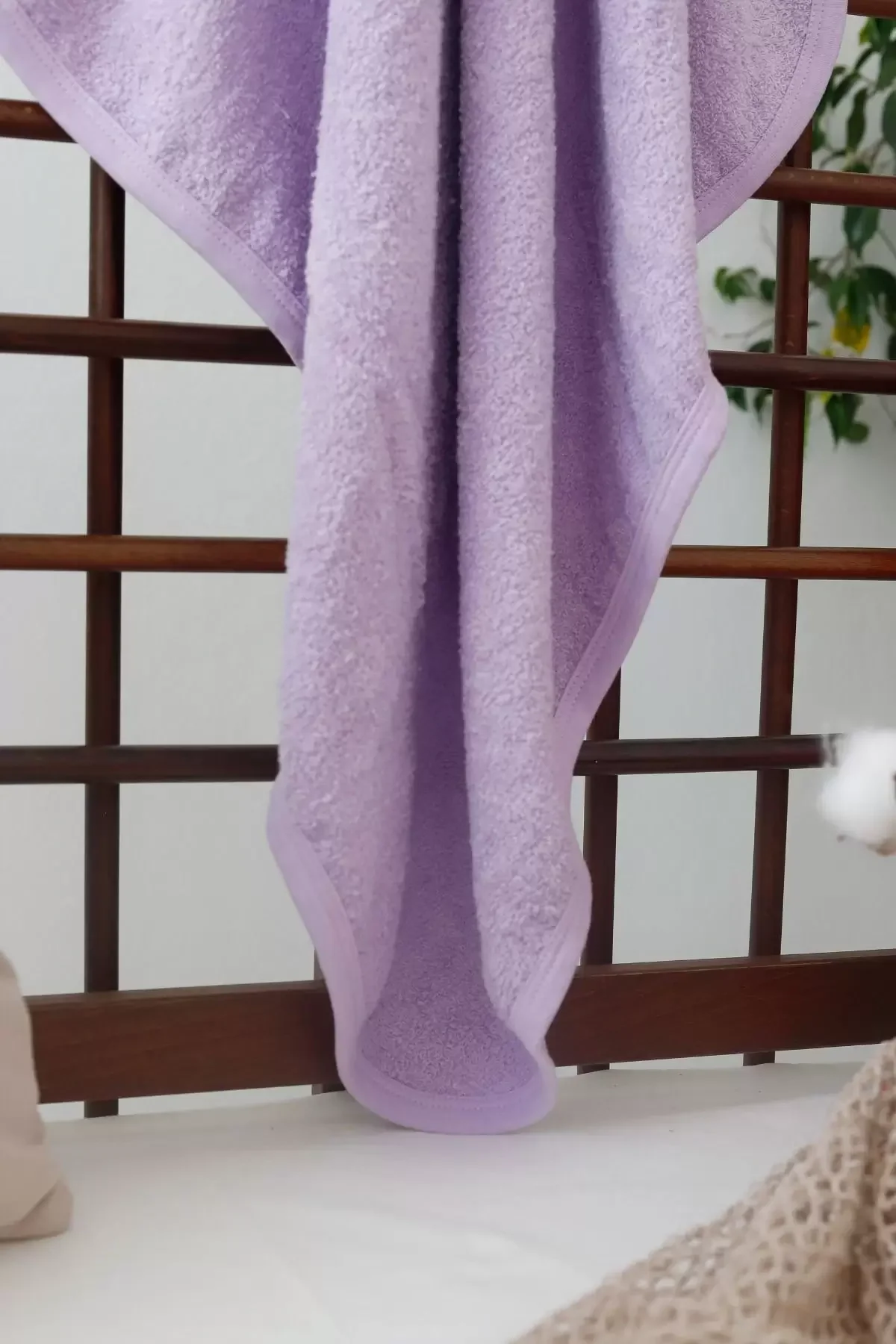 Penguen Nakışlı Unisex Şapka Ve Keseli Bebek Banyo Havlusu görsel 5