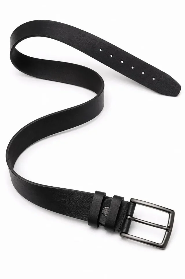 Erkek Hakiki Deri 4 Cm Klasik Kemer Metal Tokalı Günlük Ve Klasik Kullanım görsel 2
