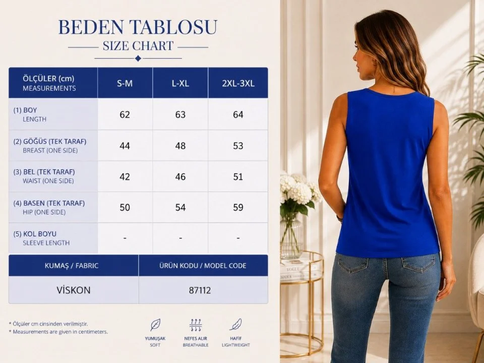Kadın Askılı V Yaka Kuş Gözü Detaylı Viskon Bluz görsel 4