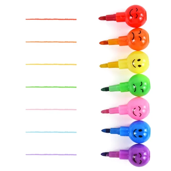 4'lü Emojili Yumurtlayan Boya Kalemi Seti görsel 2
