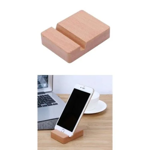Ahşap Cep Telefonu ve Tablet Standı görsel 3