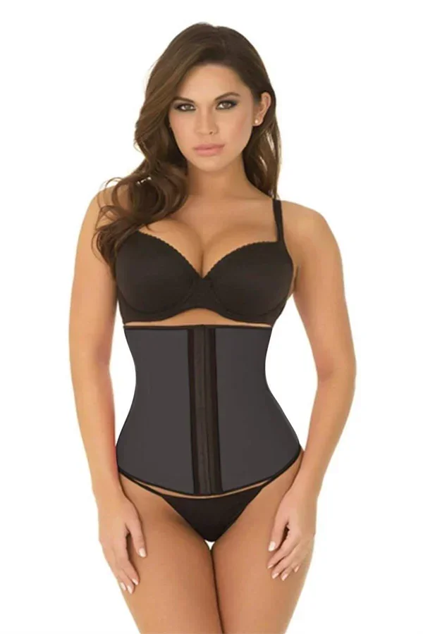 Gri MI 9161 Terletici Agraflı Bel Korse