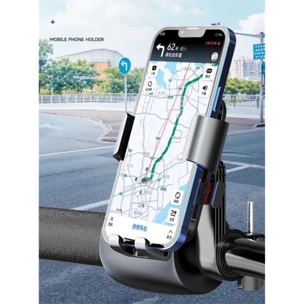 360° Gidon Bisiklet Motosiklet Telefon Tutucu görsel 2