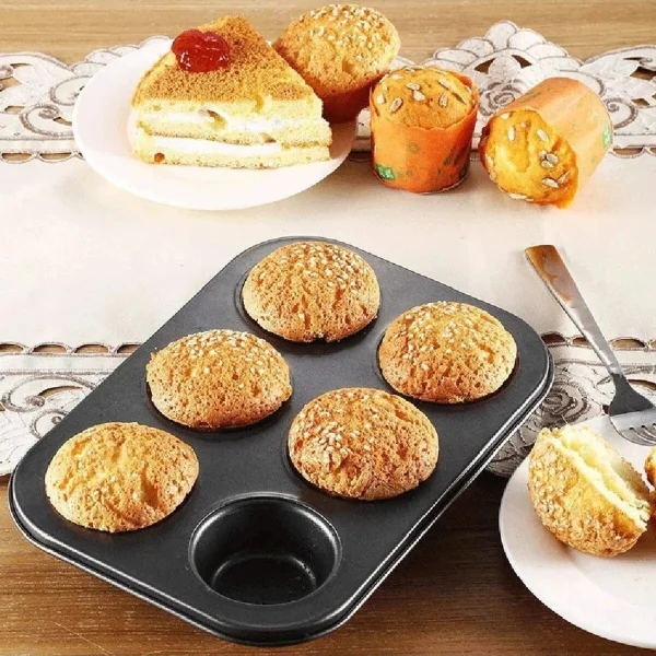 6'lı Muffin Kek Kalıbı görsel 4