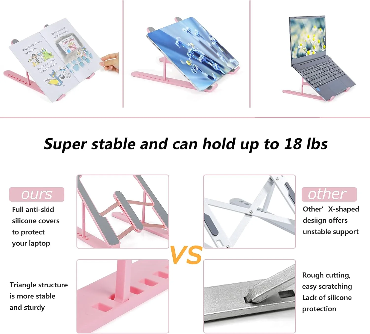 Ayarlanabilir Laptop Standı 7 Kademe görsel 2