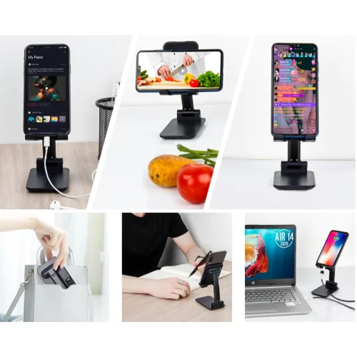 Portatif Masaüstü Telefon Tablet Tutucu görsel 3