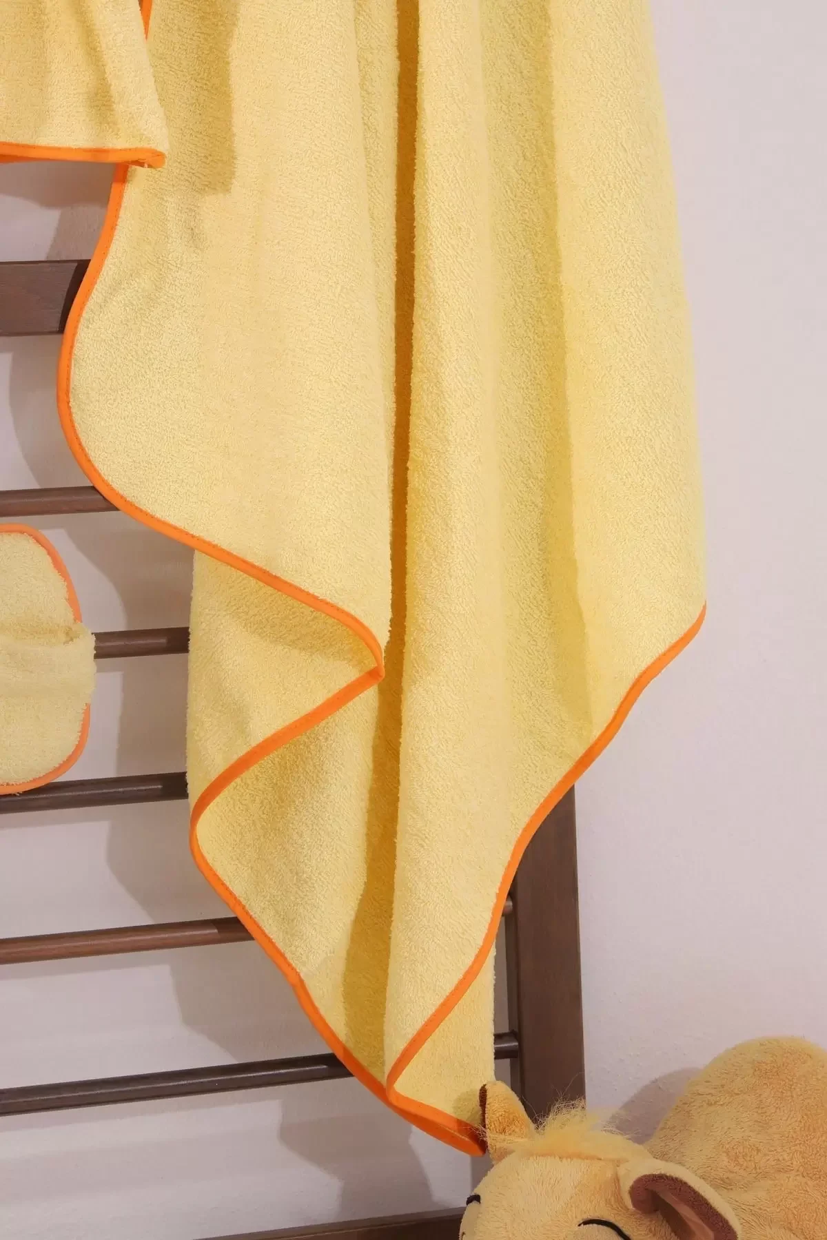 Ördek Figürlü 4 Parça Unisex Bornoz Seti görsel 4